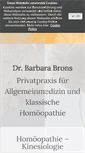 Mobile Screenshot of dr-barbara-brons.de
