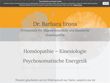 Tablet Screenshot of dr-barbara-brons.de